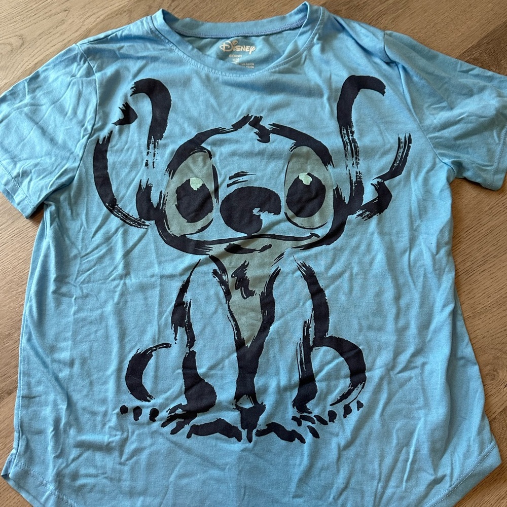 Disney Light Blue Stitch Kids Tee